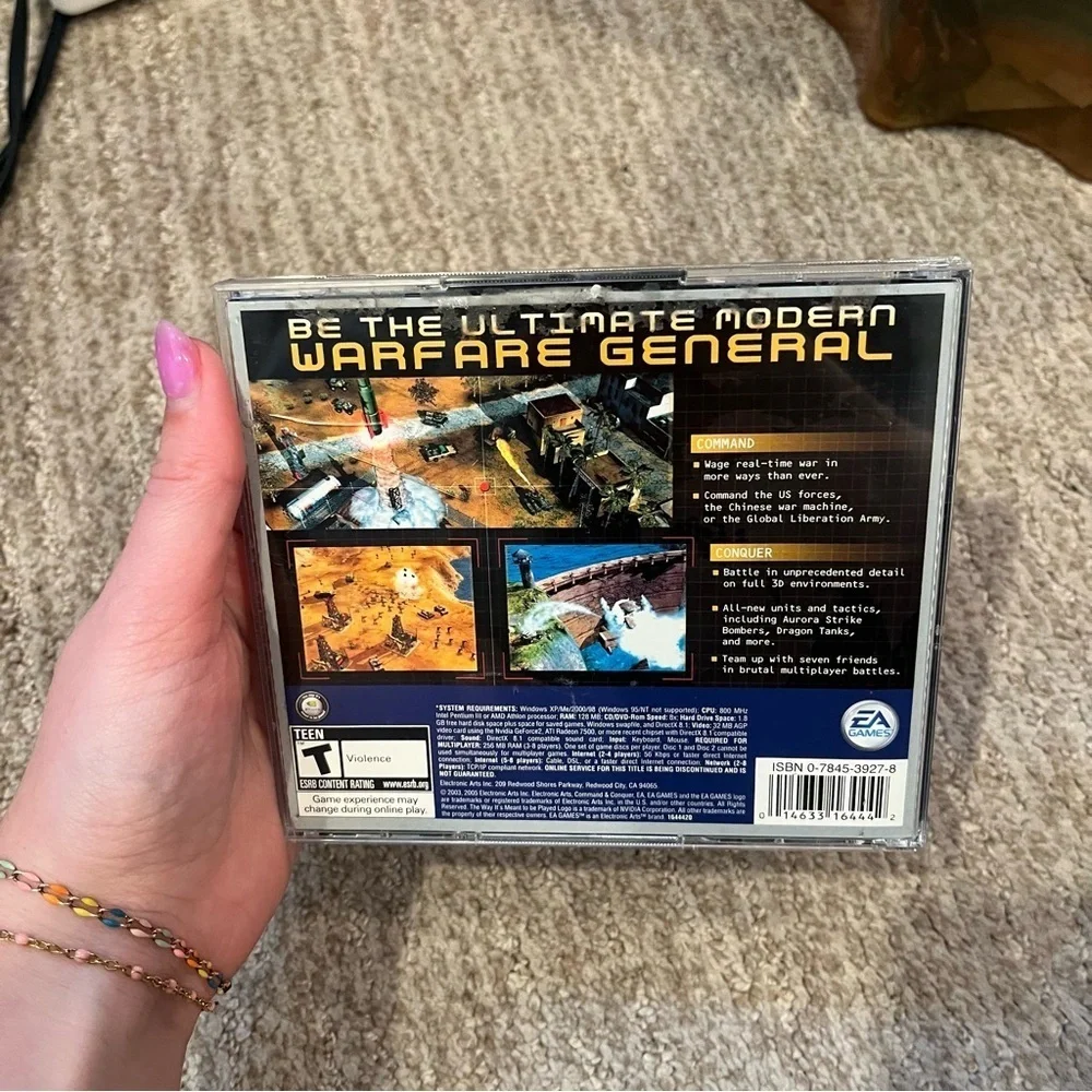 Command & Conquer Generals PC cd rom 2005 - EA Games 2 discs